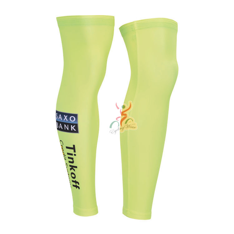 Radsport Beinwarmer Saxo Bank Tinkoff 2015